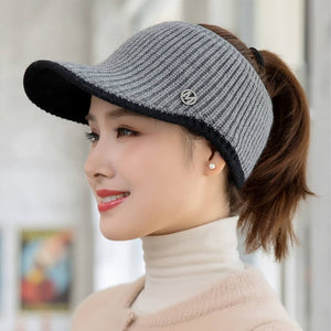 Women's Knitted Open Top Fashion Hat