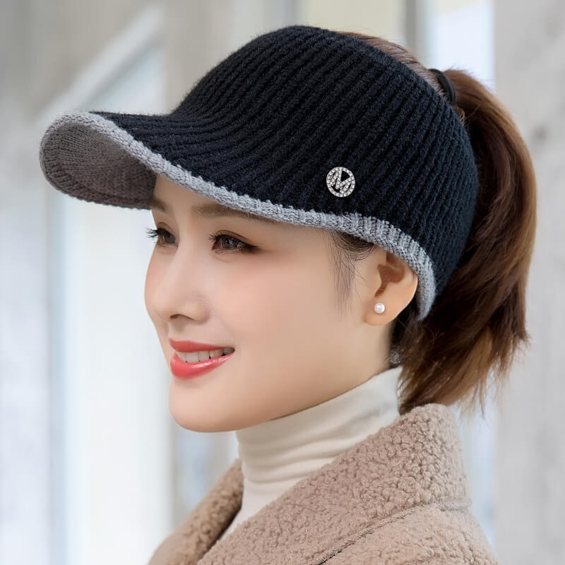 Women's Knitted Open Top Fashion Hat